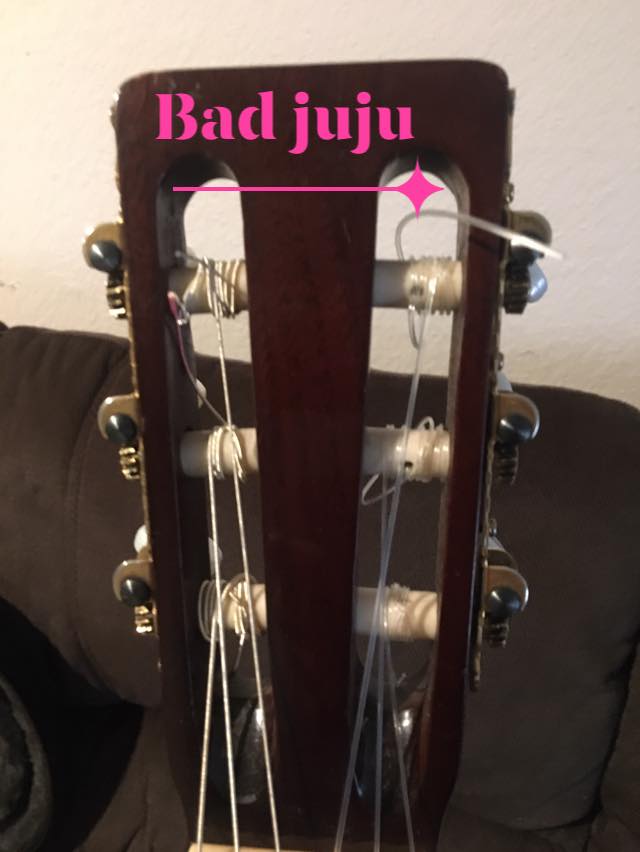 Badly set up guitar